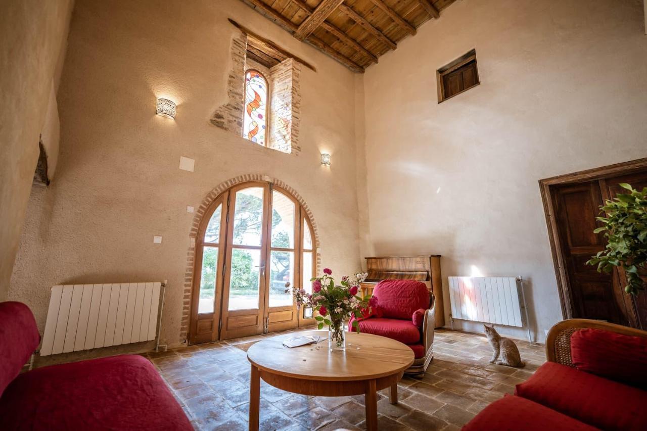 Chambres Et Table D'Hotes - Les Jardins De La Longagne Saussenac Bagian luar foto